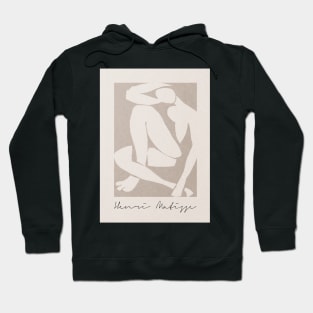 Henri Matisse Blue nude inspired, Neutral art Hoodie